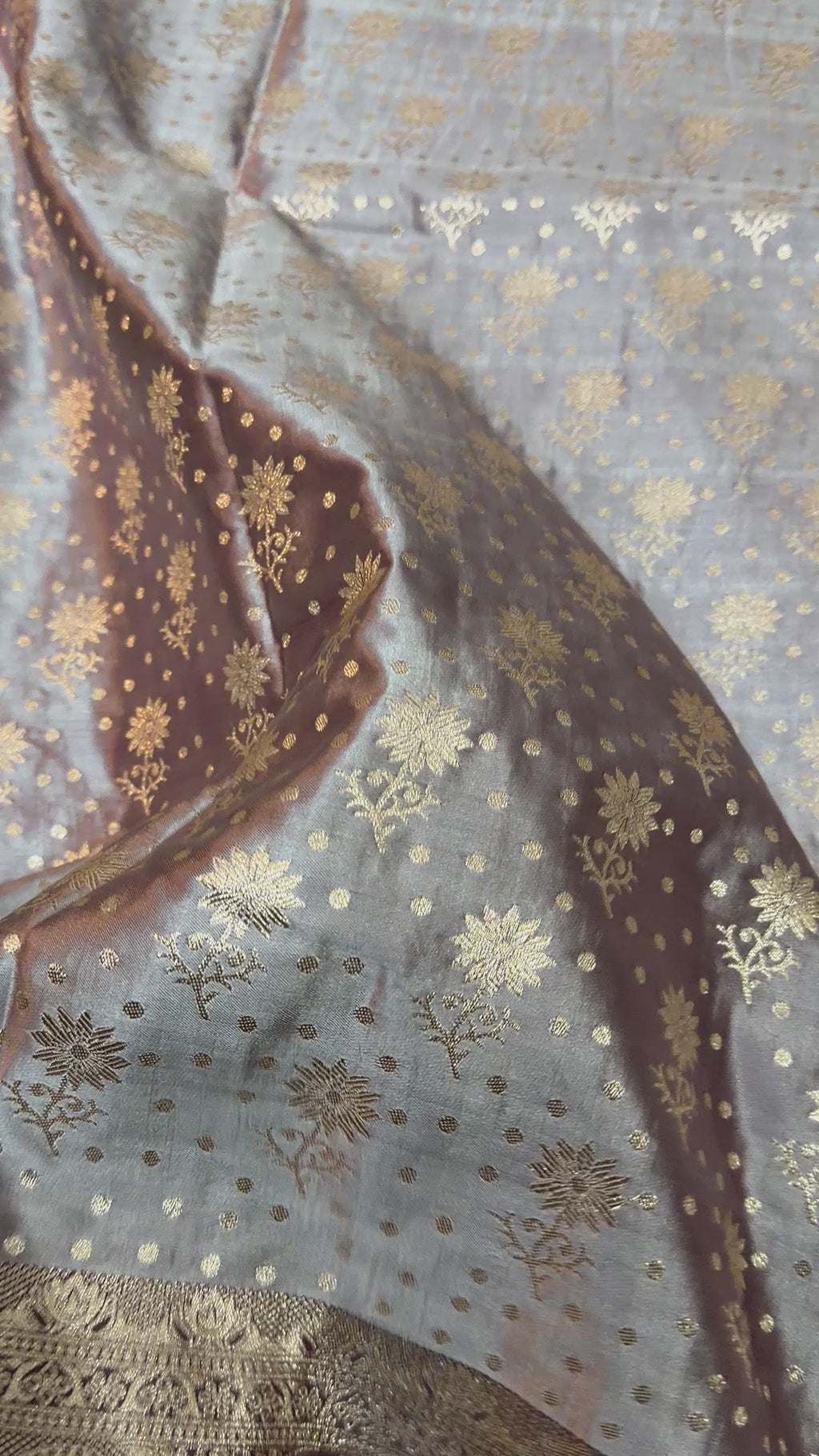 Emerald Green Banarasi Silk Saree, Rose Gold Zari Woven Border, Indian Wedding Festive Wear (Copy 4)